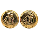 Gold Chanel Gold Plated Mademoiselle Clip On Earrings
