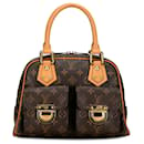 Brown Louis Vuitton Monogram Manhattan PM Handbag