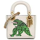 Dior Weiß Limited Edition Niki De Saint Phalle Mini Dragon Kalbsleder Lady Dior