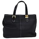 Burberrys Hand Bag Leather Black Auth yk12762 - Autre Marque