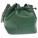 Bolsa de ombro LOUIS VUITTON Epi Petit Noe verde M44104 Autenticação de LV 76937 - Louis Vuitton