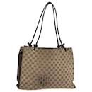 Bolsa de ombro de lona GUCCI GG bege 109140 auth 77091 - Gucci