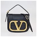 Valentino Black Small Super Vee Top Handle Bag