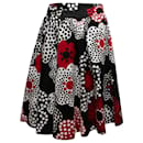 Black & Multicolor Dolce & Gabbana Floral Print Skirt Size IT 42