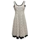 White & Black Trelise Cooper Sleeveless Eyelet Dress Size US 12 - Autre Marque