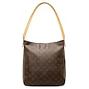 Bolsa de ombro GM com monograma Louis Vuitton marrom