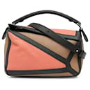 Borsa a tracolla piccola con puzzle grafico LOEWE arancione - Loewe