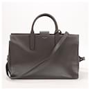 Saint Laurent Paris Jeanne Leather 2 Way Handbag Gray 504883