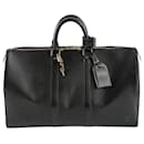 Louis Vuitton Keepall 45 Sac de voyage Epi noir