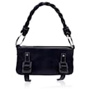 Black Leather Shoulder Bag Braided Strap - Givenchy
