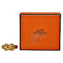 Anel de lenço Hermes Atame banhado a ouro em ótimo estado - Hermès