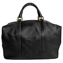 Loewe Leather Mini Boston Bag Leather Handbag in Very Good Condition