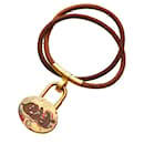 Hermes Cadena Key Heart Halskette Metallhalskette in gutem Zustand - Hermès