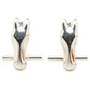 Hermes Silver Cheval Horse Cufflinks Metal Other in Excellent condition - Hermès