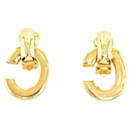 Celine C Logo Clip On Earrings Metal Earrings in Good condition - Céline