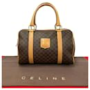 Celine Macadam Canvas Mini Boston Bag Bolsa de lona em bom estado - Céline