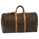 Louis Vuitton Monogram Keepall 55 Sac Boston M41424 Auth LV 75300