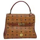 MCM Vicetos Logogram Sac à main PVC Marron Auth yk12715