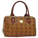 MCM Vicetos Logogram Hand Bag PVC Brown Auth 76188