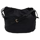 LOEWE Shoulder Bag Leather Black Auth 76170 - Loewe