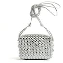 BV Sac Loop mini Intrecciato 2023 Ltd Ed Loop mini silver shoulder bag - Bottega Veneta