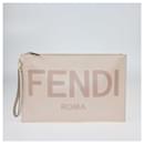 Fendi Grande pochette plate Roma beige