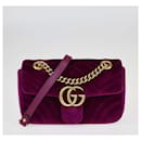 Gucci Purple Matelasse Mini Gg Marmont Shoulder Bag