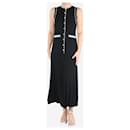 Black sleeveless knit midi dress - size UK 12 - Sandro