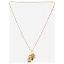 Gold skull necklace with swarovski crystals - size - Alexander Mcqueen