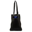 Bottega Veneta Black Intrecciato Nappa Slot North South Tote