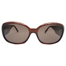 CHANEL CAMELIA SUNGLASSES 5113 IN BROWN RESIN + SUNGLASSES CASE - Chanel