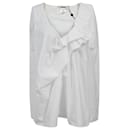 Chloe Sleeveless Ruffled Top in White Cotton - Chloé