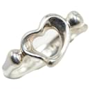 Tiffany & Co Open Heart Ring SV925 Silver in Very Good Condition