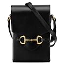 Gucci Leather Horsebit Crossbody Bag  Leather Shoulder Bag 625615 in excellent condition