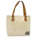 LOUIS VUITTON Monogram Vernis Houston Hand Bag Perle M91342 LV Auth 77064 - Louis Vuitton