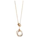 Cartier Trinity Lariat Collier de diamants en 18K 3 Ton or 0.23 ctw