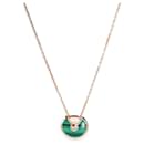 Cartier Amulette de Cartier Malachite Necklace (Rose Gold)