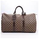 LOUIS VUITTON Damier Ebene Keepall 50 Travel Bag N41427 - Louis Vuitton