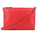 Celine Bolsa Trio Grande Crossbody em Vermelho - Céline