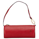 Louis Vuitton Epi Leather Soufflot Pouch Castilian Red in Very Good Condition