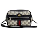 Bolsa transversal mini Gucci Ophidia em lona 517350 em muito bom estado