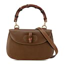 Gucci Brown Calfskin Bamboo Night