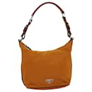 PRADA Shoulder Bag Nylon Orange Auth 77204 - Prada