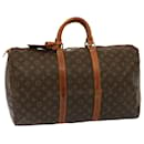 Louis Vuitton Monogram Keepall 50 Boston Bag M41426 LV Auth 76552