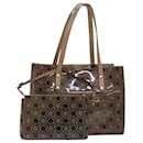 Salvatore Ferragamo Tote Bag Vinyl Beige Auth 76382