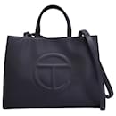 Telfar Medium Black Shopping Bag in Black Polyurethane - Autre Marque