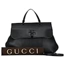 Gucci Bamboo Daily Leather Top Handle Bag Leather Tote Bag 370830 in good condition
