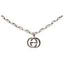 Collier à pendentif G entrelacé en argent Gucci