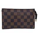 LOUIS VUITTON Damier Ebene Marais Pouch LV Auth 76882 - Louis Vuitton