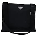 PRADA Shoulder Bag Nylon Black Auth bs14465 - Prada